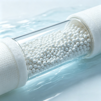 Billes d'alumine activée adsorbante Alumax Al2O3, taille 35 mm, hauteur de couche 50-100 mm, pureté 93,5 %, déshydratant