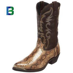 Botas de vaquero occidentales de tacón alto para parejas de hombres y mujeres europeos y americanos 38-48 hardware toe holder decoración zapatos de hombre - Product Image 5