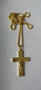 Hoge Kwaliteit Rvs Cross Kruisbeeld Jesus Hanger Ketting Sieraden - Product Image 5