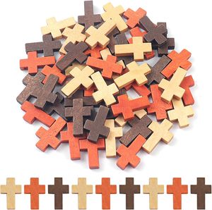 50 Piezas <span class=keywords><strong>de</strong></span> <span class=keywords><strong>Cruz</strong></span> <span class=keywords><strong>de</strong></span> Madera Colorida, Mini Colgantes <span class=keywords><strong>de</strong></span> <span class=keywords><strong>Cruz</strong></span> <span class=keywords><strong>de</strong></span> Madera para Manualidades, Joyería, Proyectos <span class=keywords><strong>de</strong></span> Arte, Decoración del Hogar - Product Image 1