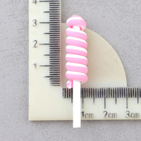 Perles de bonbons colorées en gros, fournitures en vrac pour la fabrication de bijoux, perles en argile souple, perles en argile polymère DIY, perles en forme de sucette roulées