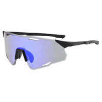 Lunettes de cyclisme sans monture tendance UV400, verres miroir, protection UV pour les sports de montagne et les activités de plein air
