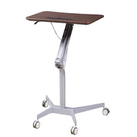 Bureau à ressort pneumatique réglable en hauteur, support de siège, pour station de travail mobile