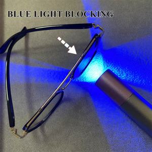 Lunettes photochromiques TR90, protection des yeux, noir or, unisexe, changement de couleur au soleil, anti-lumière bleue, reflet, lunettes anti-lumière bleue - Product Image 4