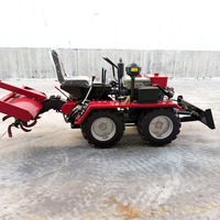 Tractor de cuatro ruedas con asiento, 25hp 35hp, mini tractores diésel pequeños, mini tractores agrícolas chinos 4x4