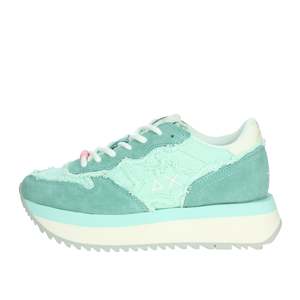 Baskets pour femmes Sun68 Z35216 en toile vert aqua, chaussures tendance - Product Image 1
