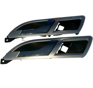 CSH Lot de 2 poignées intérieures de porte arrière gauche (<span class=keywords><strong>argent</strong></span>) de haute qualité Accessoire d'ouverture de porte Poignée adaptable résistante à l'usure 18D839221 - Product Image 5