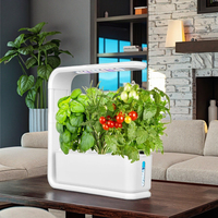 Système de jardinage intérieur intelligent pour jardin Système de jardinage hydroponique Kit de culture hydroponique à lumière LED Spectre complet