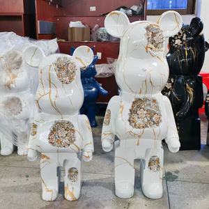Meilleur prix Incrustation de gravier d'ours <span class=keywords><strong>fluide</strong></span> Grande sculpture Présentoir de sol d'ours <span class=keywords><strong>fluide</strong></span> pour la décoration de salon - Product Image 2