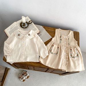 <span class=keywords><strong>Abbigliamento</strong></span> Autunnale in Cotone per Neonati, Vestiti con Ricami Floreali per Bambine - Product Image 6