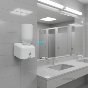 Dispensador de Jabón Líquido y Desinfectante de Manos con Sensor Táctil, de Plástico ABS Blanco, de Bajo Precio, Recargable, para Baño de Hotel, 100-1000 ml - Product Image 6