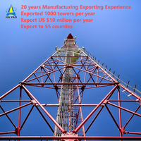 Torre Tubular Aerodinámica 5G |   Mástil de Acero de 3 Patas Galvanizado en Caliente Q355 para Antenas de Alta Carga y Enlaces de Microondas