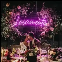 Letrero Publicitario LED Personalizado para Exteriores, Resistente al Agua, Letrero de Bienvenida para Bodas, Letrero de Neón LED de 12V Personalizado para Club Nocturno