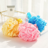 PE souple Pouf Maille De Bain Loofah Dentelle Maille Éponge De Bain Corps Bulle Riche Douche Éponge