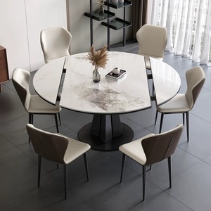 Table à manger ronde de haute qualité à vendre, adaptée aux familles, aux hôtels, aux restaurants, mobilier de <span class=keywords><strong>restaurant</strong></span> - Product Image 6