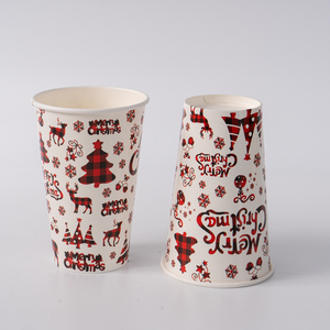 Biểu tượng tùy chỉnh đóng dấu đôi tường dùng một lần cốc cà phê 8 oz & 12 oz compostable lấy đi cho trà sữa cà phê - Product Image 3
