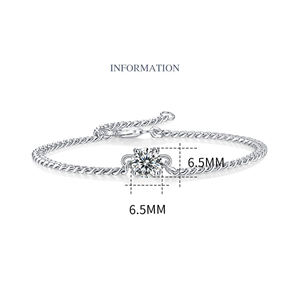 New Arrival 1ct Vvs Moissanite Cuban <b>Bracelet</b> Men <b>Women</b> Cuban Link Chain 925 <b>Sterling</b> <b>Silver</b> Moissanite <b>Bracelet</b> - Product Image 5
