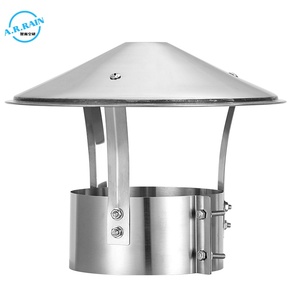 Capot de <span class=keywords><strong>cheminée</strong></span> en acier inoxydable réglable, résistant à la pluie, pour <span class=keywords><strong>conduit</strong></span> de climatisation et tuyau d'évacuation HVAC - Product Image 6