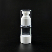 Flacon de voyage rechargeable en plastique acrylique sans air 15ml 30ml 50ml 80ml 100ml 120ml pour lotion et crème avec pompe pulvérisatrice sans air