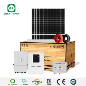 Installation Facile Europe Panneaux Entièrement Noirs Stockage de Batteries au Lithium 48V Système Solaire Hybride Complet pour la Maison 12KW 10KW 8KW 5KW - Product Image 2