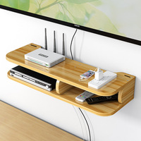 Étagère murale en bois pour routeur WiFi, support TV, étagère pour routeur et lecteur DVD, support pour décodeur réseau