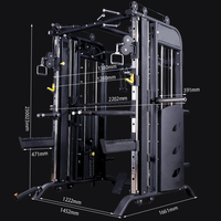 Cage de musculation semi-professionnelle multifonctionnelle, rack à squats, équipement de musculation pour salle de sport à domicile, machine Smith multifonctionnelle