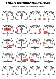 Estate maschile che indossa pantaloncini da surf regolari <span class=keywords><strong>con</strong></span> <span class=keywords><strong>tasche</strong></span> laterali <span class=keywords><strong>con</strong></span> Logo personalizzato in cotone <span class=keywords><strong>pantaloni</strong></span> <span class=keywords><strong>corti</strong></span> in poliestere - Product Image 6