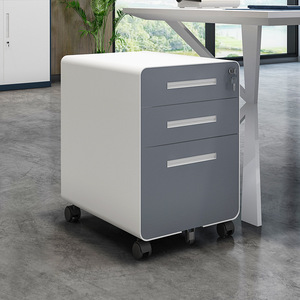 Archivador Móvil de 3 Cajones Three Arrows con Cerradura, Mueble de Oficina con Ruedas para Almacenamiento - Product Image 3