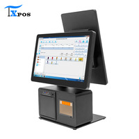 Sistema POS de 15.6 Pulgadas 1920x1080 con Pantalla Táctil, Aleación de Aluminio, Android/Windows, Impresora y Escáner Integrados