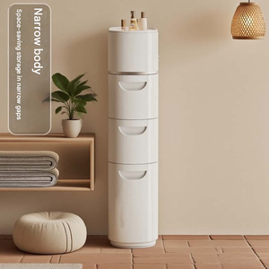Cross-Border Exclusive <strong>Slim</strong> Gap <strong>Storage</strong> Rack - Drill-Free Bathroom/ Bedroom Floor Cabinet, Space-Saving <strong>Storage</strong> Essential - Product Image 2