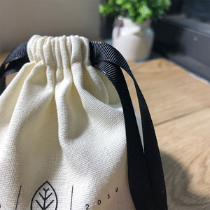 Eco Friendly Luxury Custom Logo Printed Soap Pouch Gift <b>Candle</b> Cotton Linen Drawstring Bag - Product Image 6
