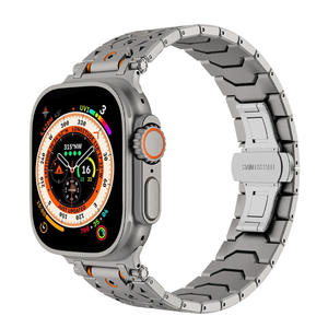 Bracelet de montre de luxe à dégagement rapide en acier inoxydable pour Apple Watch toutes séries 10/11 46 mm 49 mm - Product Image 5