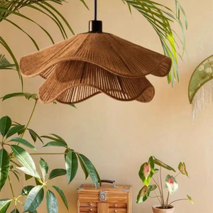 Zen-phong cách đơn giản đôi gai dây đèn chùm thiết kế sáng tạo ánh sáng mặt dây chuyền cho phòng ngủ tearoom phòng khách trang trí nội thất - Product Image 5