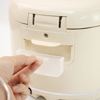 Cuisinière à riz électrique portable multifonction 1,2 L/1,5 L avec contrôle tactile intelligent, fonction de temporisation 24h et bac de récupération d'eau