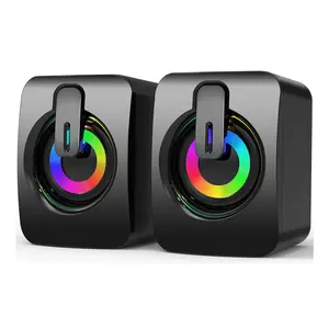 Professional Wired Small Home Office Active speaker Audio Studio Compact USB mini multimedia speakers