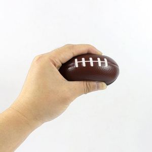 Low Moq Custom Logo Anti <b>Squeeze</b> Toys Pu Foam <b>Ball</b> Rugby Shaped American Football Stress <b>Balls</b> - Product Image 5