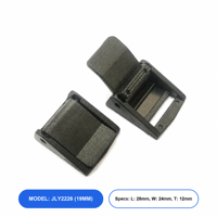 Attache à pression en plastique pour bagages 32 mm, boucle durable et écologique