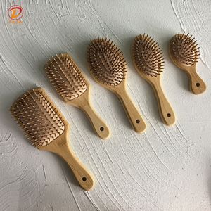 Precio de fábrica OEM Cepillo de pelo de <span class=keywords><strong>bambú</strong></span> Cepillo de paleta natural para ablandar Masaje calmante Peine de madera ecológico para todo tipo de cabello - Product Image 1