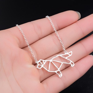 Collier corgi en acier inoxydable pour amoureux de chien, nouveau design, pendentif style <span class=keywords><strong>chiot</strong></span>, anglais, Bull Terrier, 2020 - Product Image 5