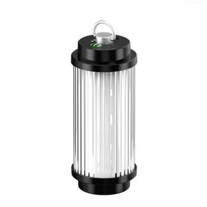 Nouvelle lampe de camping solaire LED portable d'extérieur, étanche, avec aimant, lampe de travail, lumière d'avertissement, indice de protection IP68, nickel-métal - Product Image 1