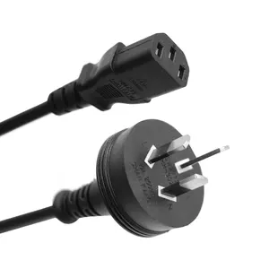 1.2 meter 3C SAA UL VDE Certified power cord AU austrialn 3 prong power cable with Plug for IECC13 power