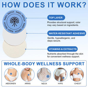 Acentiallabs Brighten Dull Skin NAD Patches Mengurangi Kerutan NAD Transdermal Patches Dengan NMN & Resveratrol - Product Image 4
