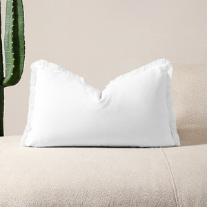 Federa <span class=keywords><strong>in</strong></span> tinta unita Boho federa <span class=keywords><strong>in</strong></span> <span class=keywords><strong>cotone</strong></span> morbido e spesso lavato federa per la casa o la decorazione dell'hotel divano federa - Product Image 4