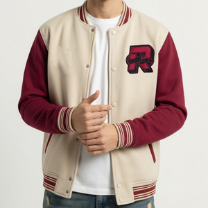 Chaqueta Varsity Moderna con Forro Transpirable para Hombre, Talla Juvenil, Chaqueta Deportiva Varsity Elegante para Hombre en Oferta - Product Image 1