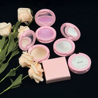 Bronzer et illuminateur sans logo pressé pour le visage, 5 couleurs, texture crème-poudre, maquillage visage éclatant
