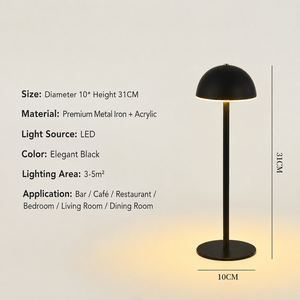 Lámpara de Noche Táctil Simple TAIKOO para el Hogar con Cuerpo de Hierro, Lámpara de Escritorio Moderna con Intensidad Regulable - Product Image 1
