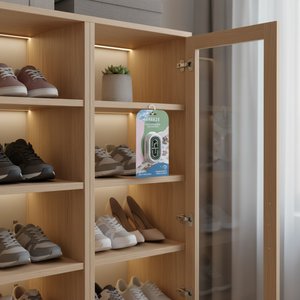 Ambientador para Armario de Zapatos BREEZE con Aroma a Eucalipto y Sal Marina, Desodorante para Gabinetes de Almacenamiento de Zapatos - Product Image 3