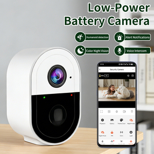 Caméra de surveillance sans fil WIFI 3MP personnalisée en gros avec projecteur, batterie intégrée, audio bidirectionnel PIR, prix abordable, fabrication OEM/ODM directe usine - Product Image 2