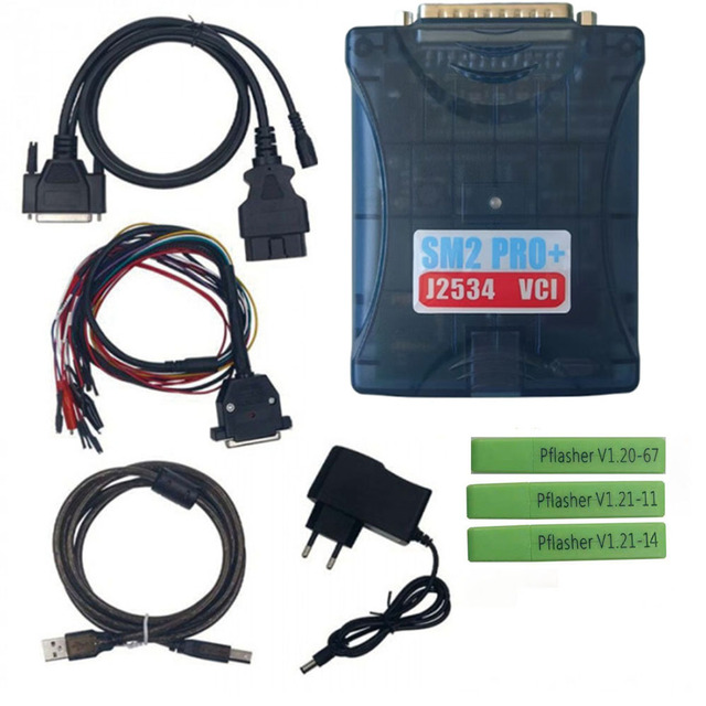SM2 PRO+ J2534 VCI Transparent High-quality 67IN1 69IN1 OBD2 Universal Fit 12-24V Car Diagnostic Tool