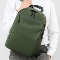 Nueva Mochila Unisex de Poliéster con Cierre, Gran Capacidad, Impermeable, para Viajes Diarios, con Compartimento para Laptop de 14 Pulgadas, para Estudiantes de Secundaria